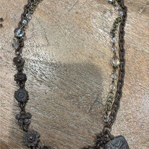 Vintage Floral Chain Necklace (handmade)!